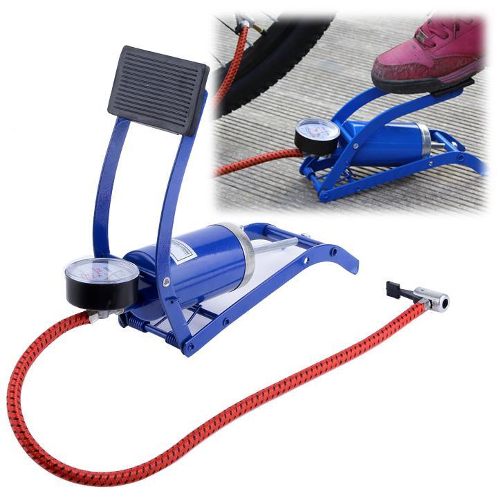 100 Psi Gauge Bike Tire Foot Operated Air Pump Inflator USA Fast